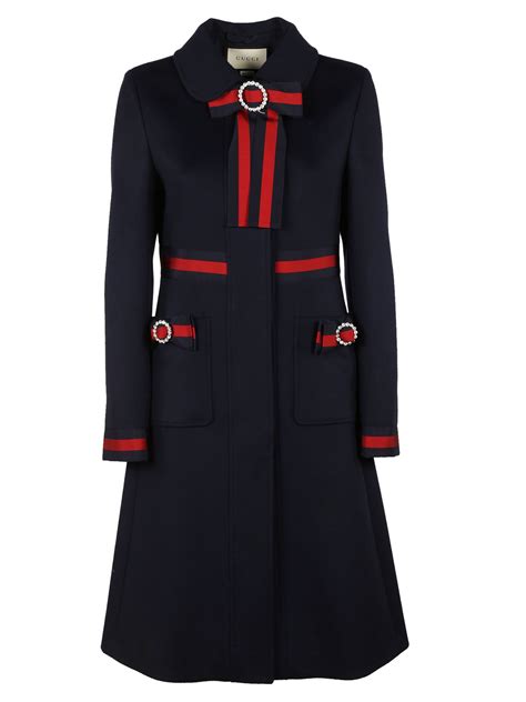 gucci jas blue|gucci coats for women.